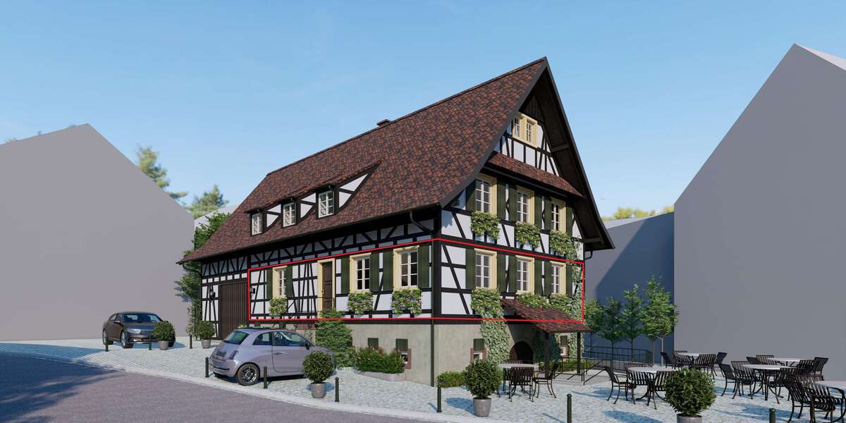 Etagenwohnung Offenburg Rammersweier - 2 Zimmer, 73 m&sup2;, 1.022&euro; | Angebot:26404865